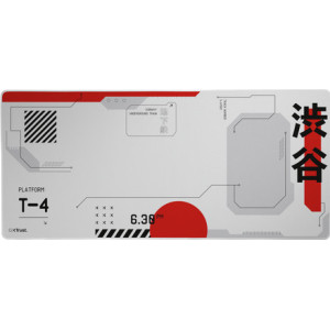 Trust GXT 759 XXL Tapete Gaming Preto, Cinzento, Vermelho, Branco