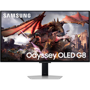 Samsung G80SD monitor de ecrã 81,3 cm (32") 3840 x 2160 pixels 4K Ultra HD OLED Prateado