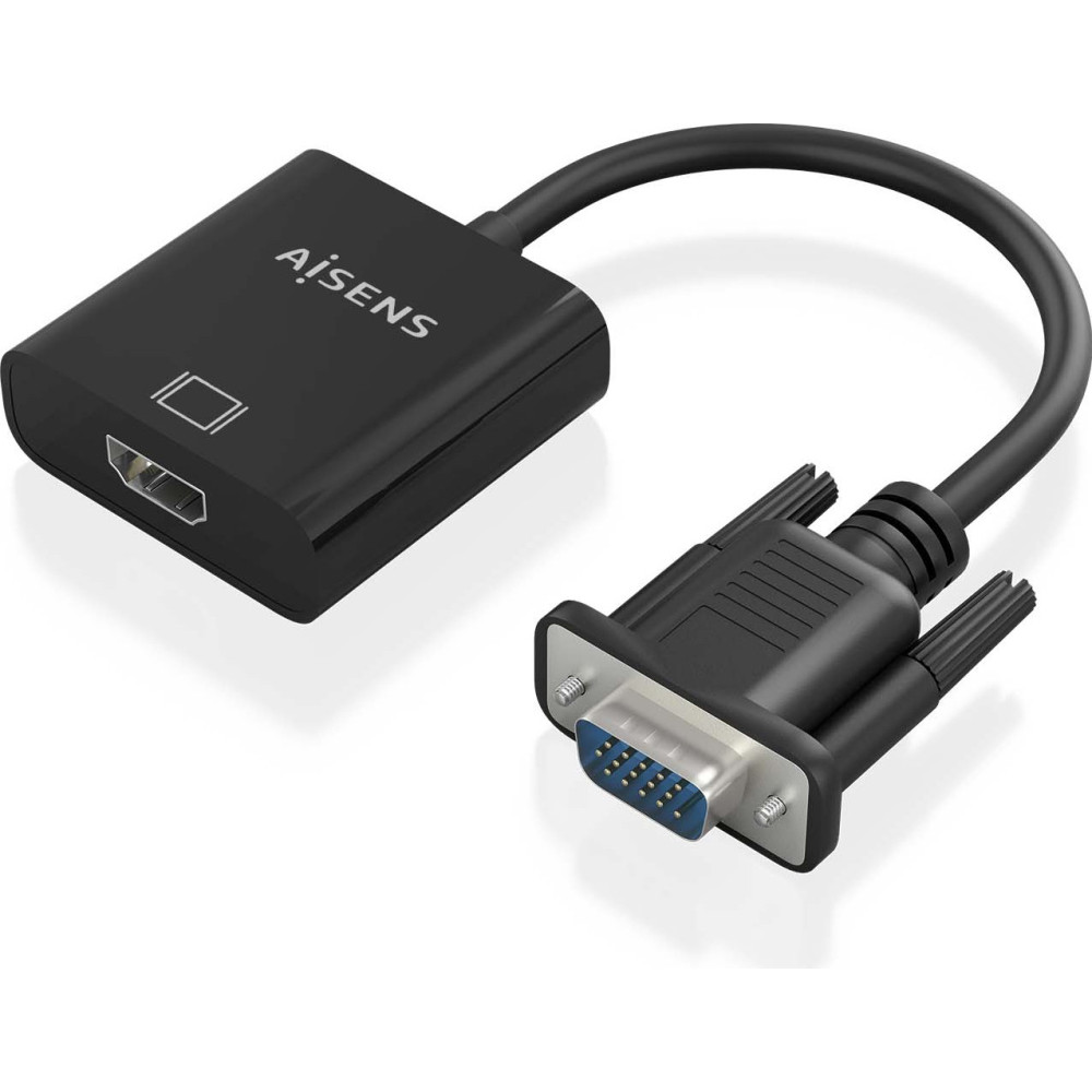 AISENS A115-0873 adaptador de cabo de vídeo 0,2 m HDMI + 3.5mm + Micro-USB Type-B VGA (D-Sub) Preto AISENS A115-0873 adaptador de cabo de vídeo 0,2 m HDMI + 3.5mm + Micro-USB Type-B VGA (D-Sub) Preto