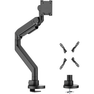 AISENS DT57TSR-307 montagem e suporte para monitores 144,8 cm (57") Secretária Preto