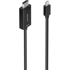 AISENS A125-0885 adaptador de cabo de vídeo 0,6 m Mini DisplayPort HDMI Type A (Standard) Preto