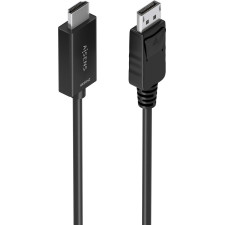 AISENS A125-0892 adaptador de cabo de vídeo 1 m DisplayPort HDMI Type A (Standard) Preto