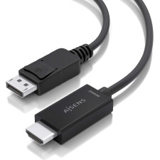 AISENS A125-0893 adaptador de cabo de vídeo 1,5 m DisplayPort HDMI Type A (Standard) Preto
