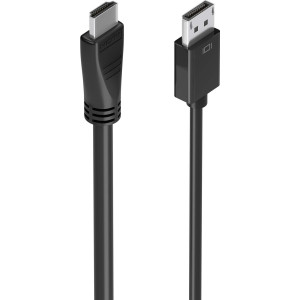 AISENS A125-0896 adaptador de cabo de vídeo 5 m DisplayPort HDMI Type A (Standard) Preto