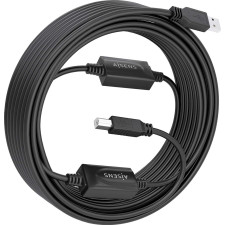 AISENS A101-0906 cabo USB USB 2.0 15 m USB A USB B Preto