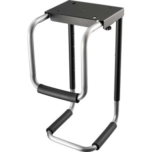 AISENS MPC08-337 suporte para CPU Suporte para CPU para debaixo da secretária Preto, Prateado