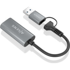 AISENS A109-0913 adaptador gráfico USB 1920 x 1080 pixels Cinzento