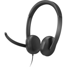 Lenovo VoIP Headset 5000 Auscultadores Com fios Fita de cabeça Escritório Call center USB Type-C Preto