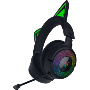 Razer Kraken Kitty V3 Pro Auscultadores Com fios e sem fios Fita de cabeça Jogos USB Type-A Bluetooth Preto