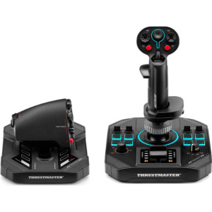 Thrustmaster Sol-R 4 HOTAS Preto USB Joystick + alavanca de controlo do motor Analógico   Digital PC