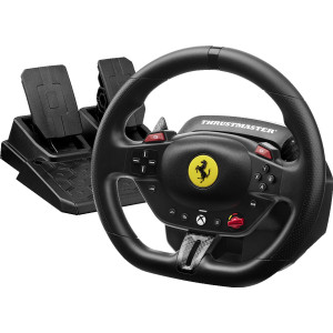 Thrustmaster T98 Ferrari 296 GTS Preto USB Volante + Pedais Analógico   Digital PC, Xbox One, Xbox Series S, Xbox Series X
