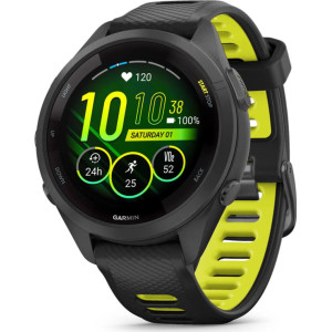Garmin Forerunner 265S 2,79 cm (1.1") AMOLED 42 mm Digital 360 x 360 pixels Ecrã táctil Preto, Cinzento Wi-Fi GPS