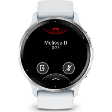 Garmin Venu 3 3,56 cm (1.4") AMOLED 45 mm Digital 454 x 454 pixels Ecrã táctil Prateado, Branco Wi-Fi GPS