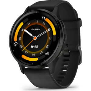 Garmin Venu 3 3,56 cm (1.4") AMOLED 45 mm Digital 454 x 454 pixels Ecrã táctil Preto Wi-Fi GPS