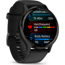 Garmin Venu 3 3,56 cm (1.4") AMOLED 45 mm Digital 454 x 454 pixels Ecrã táctil Preto Wi-Fi GPS