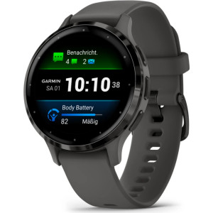 Garmin Venu 3S 3,05 cm (1.2") AMOLED 41 mm Digital 390 x 390 pixels Ecrã táctil Cinzento Wi-Fi GPS
