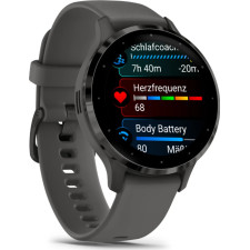 Garmin Venu 3S 3,05 cm (1.2") AMOLED 41 mm Digital 390 x 390 pixels Ecrã táctil Cinzento Wi-Fi GPS