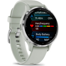 Garmin Venu 3S 3,05 cm (1.2") AMOLED 41 mm Digital 390 x 390 pixels Ecrã táctil Cinzento, Prateado Wi-Fi GPS