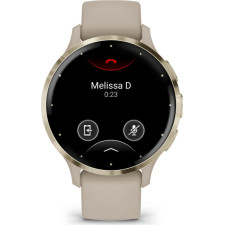 Garmin Venu 3S 3,05 cm (1.2") AMOLED 41 mm Digital 390 x 390 pixels Ecrã táctil Dourado, Cinzento Wi-Fi GPS