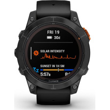 Garmin fēnix 7 Pro Solar Edition 3,3 cm (1.3") MIP 47 mm Digital 260 x 260 pixels Ecrã táctil Preto, Cinzento Wi-Fi GPS