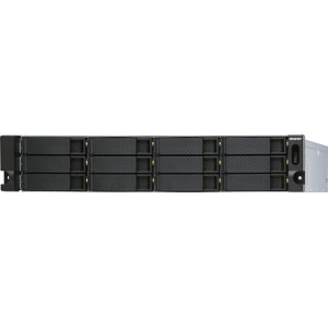 QNAP TL-R1200S-RP Caixa para Discos Rígidos Compartimento HDD SSD Preto, Cinzento 2.5 3.5"