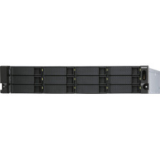 QNAP TL-R1200S-RP Caixa para Discos Rígidos Compartimento HDD SSD Preto, Cinzento 2.5 3.5"