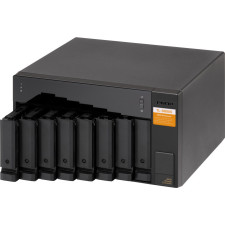 QNAP TL-D800S Caixa para Discos Rígidos Compartimento HDD SSD Preto, Cinzento 2.5 3.5"