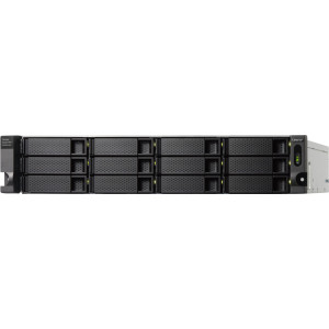 QNAP TL-R1200C-RP Caixa para Discos Rígidos Compartimento HDD SSD Preto, Cinzento 2.5 3.5"