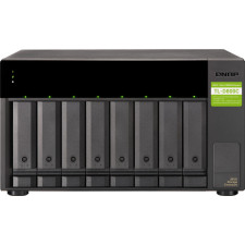 QNAP TL-D800C Caixa para Discos Rígidos Compartimento HDD SSD Preto, Cinzento 2.5 3.5"