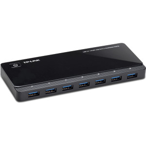 TP-Link UH720 hub de interface USB 3.2 Gen 1 (3.1 Gen 1) Micro-B 5000 Mbit s Preto