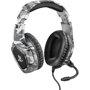 Trust GXT 488 Forze PS4 Auscultadores Com fios Fita de cabeça Jogos Preto, Cinzento