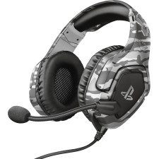 Trust GXT 488 Forze PS4 Auscultadores Com fios Fita de cabeça Jogos Preto, Cinzento