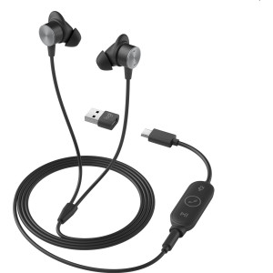 Logitech 981-001013 auscultador Auscultadores Com fios Intra-auditivo Escritório Call center USB Type-C Grafite