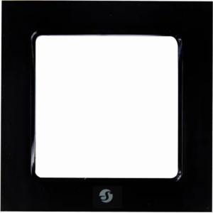 Shelly SHELLY_WF_1_S moldura de parede 80 x 80 mm Quadrado Preto Plástico