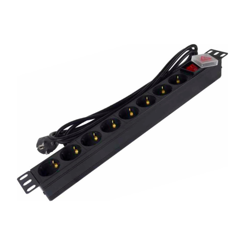 Phasak Extensão elétrica 19" 8 tomadas SFO C14 com interruptor3 m - BNS 1520 Phasak Extensão elétrica 19" 8 tomadas SFO C14 com interruptor3 m - BNS 1520
