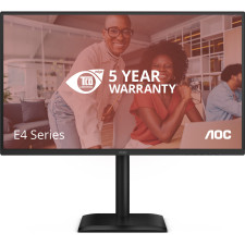 AOC E4 Q27E4U monitor de ecrã 68,6 cm (27") 2560 x 1440 pixels Quad HD LED Preto