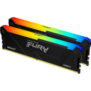 Kingston Technology FURY Beast RGB módulo de memória 64 GB 2 x 32 GB DDR4 3200 MT s 288-pin DIMM