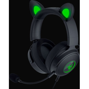 Razer Kraken Kitty V2 Pro Auscultadores Com fios Fita de cabeça Jogos USB Type-A Preto