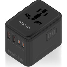 AISENS ASPS-2A2C08-BK carregador de dispositivos móveis Universal Preto AC Carregamento rápido Interior