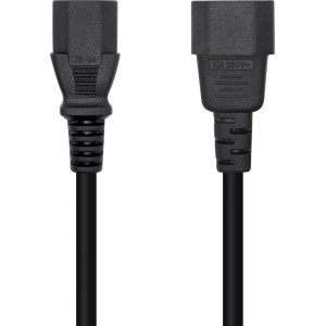 AISENS A132-0466 cabo de energia Preto 3 m Acoplador C13 Acoplador C14