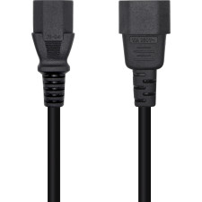 AISENS A132-0466 cabo de energia Preto 3 m Acoplador C13 Acoplador C14