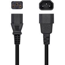 AISENS A132-0466 cabo de energia Preto 3 m Acoplador C13 Acoplador C14