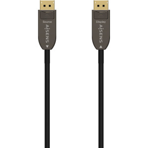 AISENS A155-0610 cabo DisplayPort 50 m Preto
