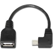 AISENS A101-0034 cabo USB USB 2.0 0,15 m Mini-USB B USB A Preto