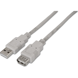 AISENS A101-0012 cabo USB USB 2.0 1 m USB A Bege