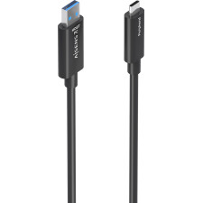 AISENS A157-0925 cabo USB USB 3.2 Gen 2 (3.1 Gen 2) 15 m 2 x USB A USB C Preto