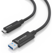 AISENS A157-0925 cabo USB USB 3.2 Gen 2 (3.1 Gen 2) 15 m 2 x USB A USB C Preto