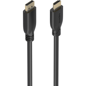 AISENS A125-0920 adaptador de cabo de vídeo 5 m DisplayPort HDMI Preto