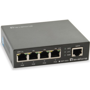 LevelOne GEP-0523 switch de rede Gigabit Ethernet (10 100 1000) Power over Ethernet (PoE) Preto