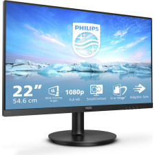 Philips V Line 221V8A 00 monitor de ecrã 54,6 cm (21.5") 1920 x 1080 pixels Full HD LED Preto